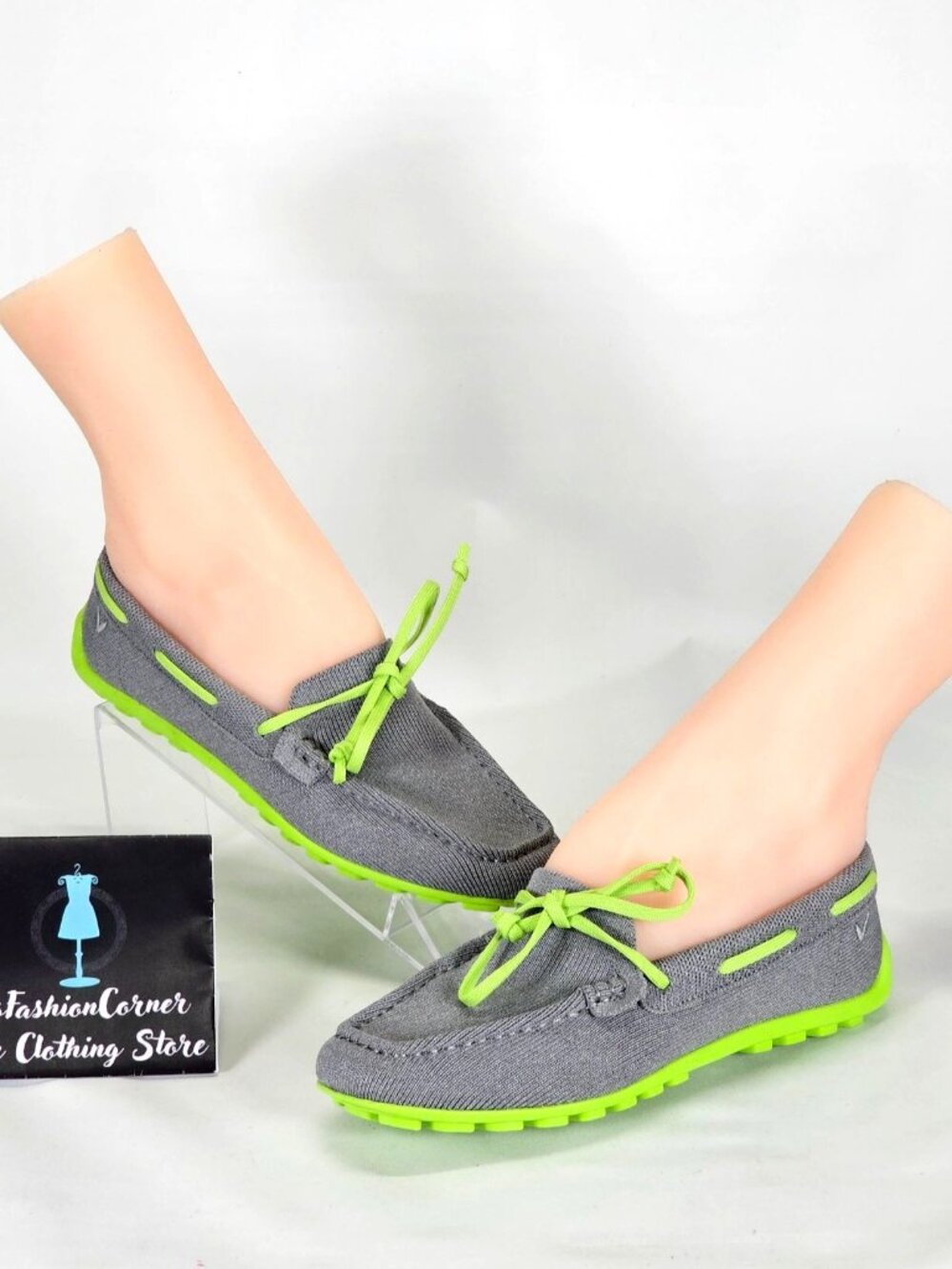 VIVAIA Women's Gray Green Square-Toe Jackie Slip On Driver Loafers Sz 5.5 148 - Picture 5 of 16